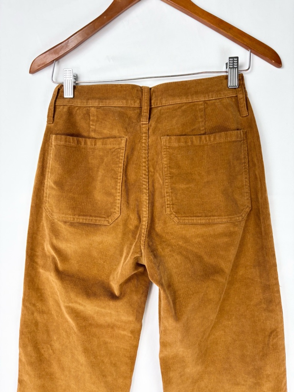 J Crew Sailor Slim Wide Leg Corduroy Pant Stretch‎ Size 24 Rust Brown - Picture 4 of 6